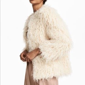 H&M faux fur jacket NWT
